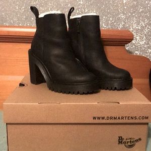 Dr. Martens Black Heeled Boots